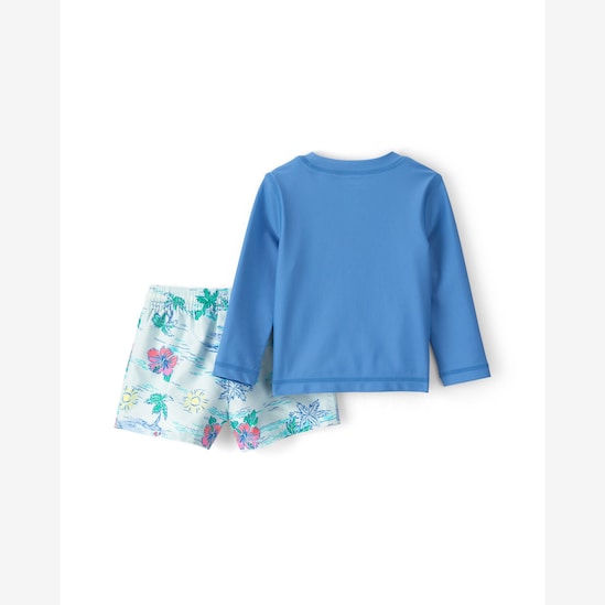 Conjunto de praia bebê 2 peças estampado - Multicor | Carter's