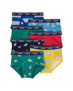 Kit cueca infantil 7 peças estampado - Multicor | Carter's