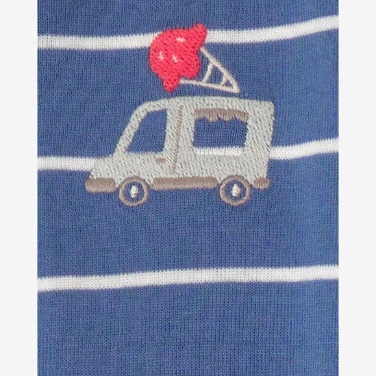 Kit macacão pijama bebê 2 peças com pezinho - Multicor | Carter's