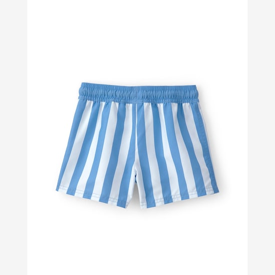 Short água infantil listrado - Azul | Carter's