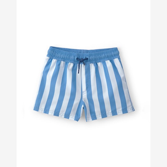 Short água infantil listrado - Azul | Carter's