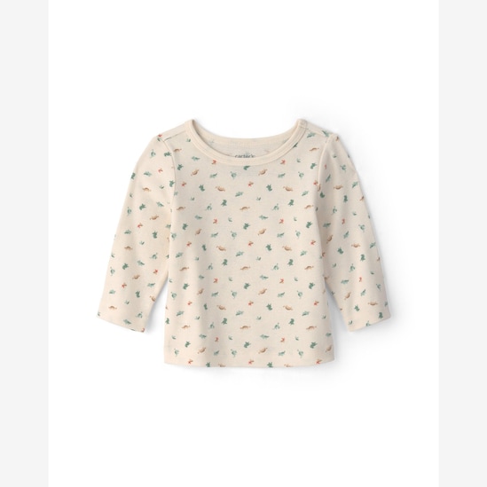 Jardineira bebê com blusa estampada - Multicor | Carter's
