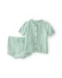 Conjunto curto bebê 2 peças texturizado - Verde | Carter's