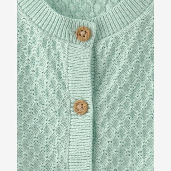 Conjunto curto bebê 2 peças texturizado - Verde | Carter's