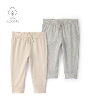 Kit calça bebê 2 peças jogger básica - Multicor | Carter's