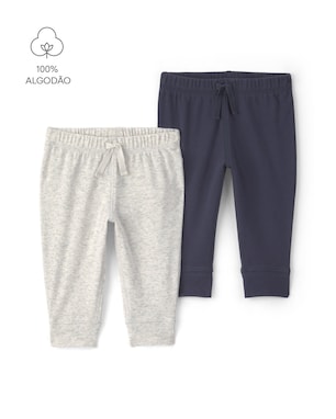 Kit calça bebê 2 peças jogger básica - Multicor | Carter's