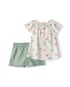 Conjunto curto infantil 2 peças texturizado e estampado - Multicor | Carter's