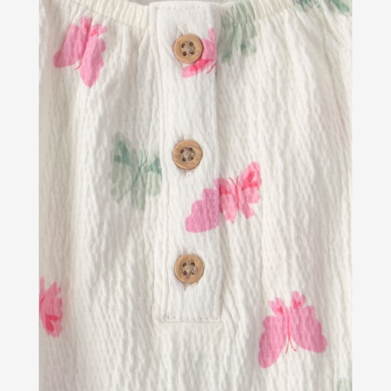 Conjunto curto infantil 2 peças texturizado e estampado - Multicor | Carter's