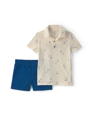 Conjunto curto infantil 2 peças estampado - Multicor | Carter's