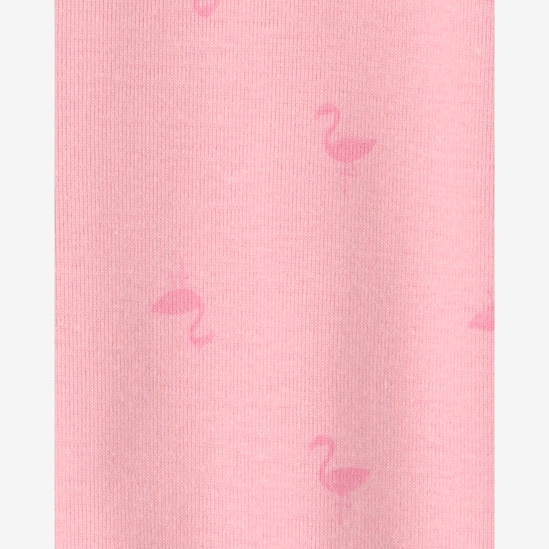 Macacão pijama bebê com pezinho estampado - Rosa | Carter's
