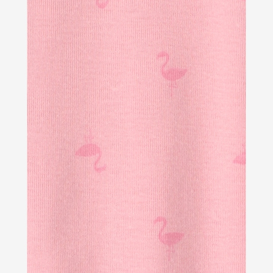 Macacão pijama infantil com pezinho estampado - Rosa | Carter's