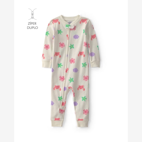 Pijama macacão bebê estampado - Multicor | Carter's