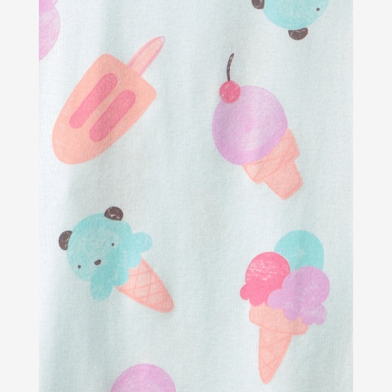 Pijama curto infantil 4 peças estampado - Multicor | Carter's