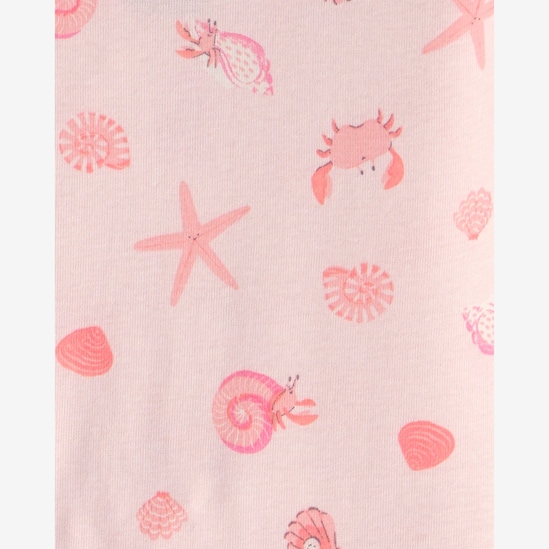 Pijama curto infantil 4 peças estampado - Rosa | Carter's