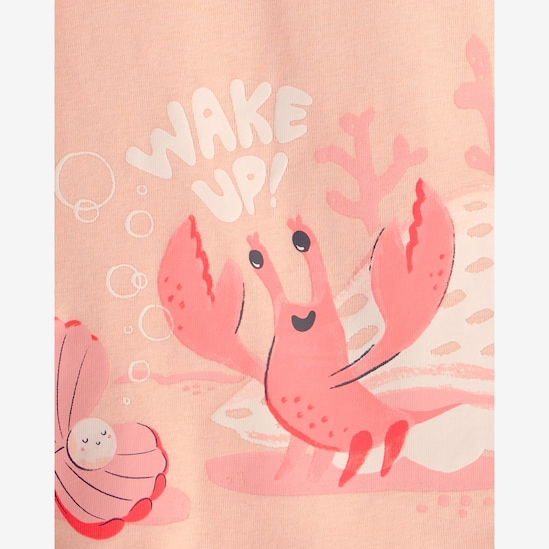 Pijama curto infantil 4 peças estampado - Rosa | Carter's