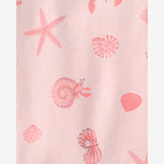 Pijama curto infantil 4 peças estampado - Rosa | Carter's