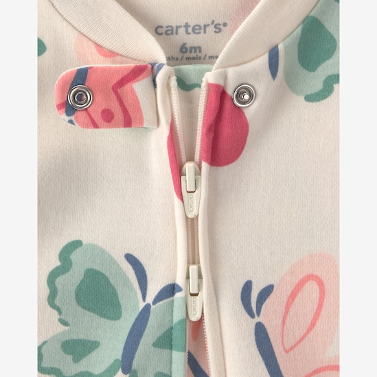 Macacão bebê com pé estampado - Multicor | Carter's