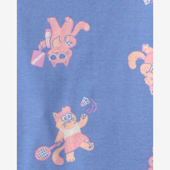 Pijama curto infantil 4 peças estampado - Multicor | Carter's