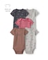 Kit body infantil 5 peças estampado - Multicor | Carter’s