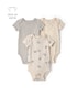 Kit body bebê 3 peças estampado - Multicor | Carter’s