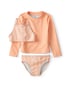 Conjunto praia infantil 3 peças estampado - Laranja | Carter?s