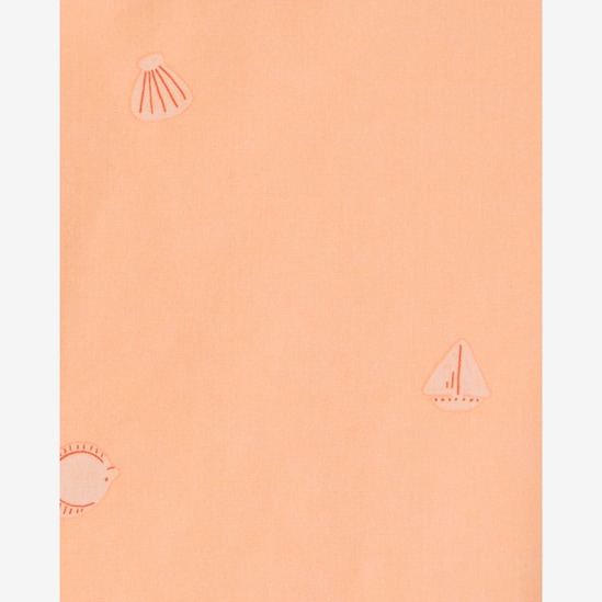 Conjunto praia infantil 3 peças estampado - Laranja | Carter?s