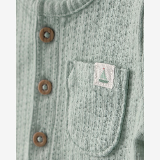 Conjunto curto bebê 2 peças xadrez - Verde | Carter’s