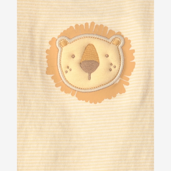 Conjunto longo bebê 2 peças com babador estampado - Multicor | Carter’s