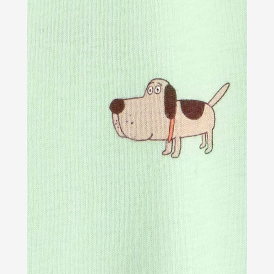 Pijama macacão bebê com pé estampado - Verde | Carter’s