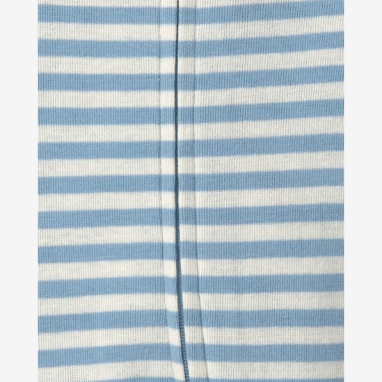 Kit macacão bebê 2 peças com pé estampado - Azul | Carter’s