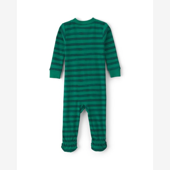 Macacão pijama Carter's com pezinho bebê menino em algodão Natal - Verde