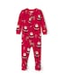 Macacão pijama bebê natalino com pé - Vermelho | Carter's