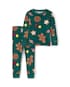 Pijama Carter's bebê menino em plush Natal 2 peças - Verde Escuro