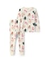 Pijama longo bebê 2 peças natalino - Bege | Carter's