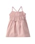 Vestido bebê listrado com laço e lastex - Rosa | Carter's