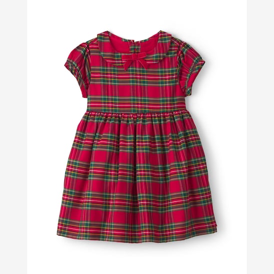 Vestido Carter's com calcinha bebê menina em algodão xadrez Natal - Multicor