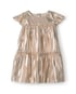 Vestido Carter's com calcinha bebê menina metalizado natal - Dourado