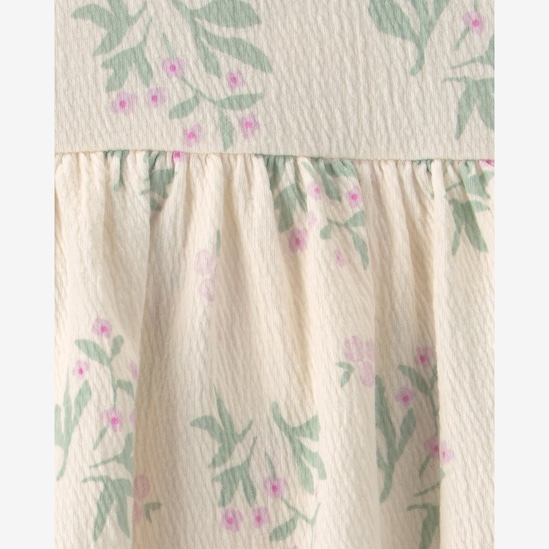 Conjunto bebê 2 peças texturizado com floral - Multicor | Carter's