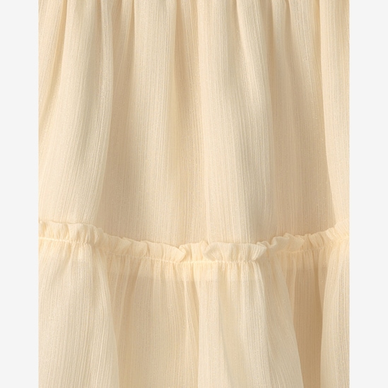 Vestido Carter's evasê com calcinha bebê menina texturizado - Amarelo Claro