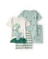 Pijama curto infantil 4 peças dinossauros - Multicor | Carter's