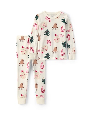 Pijama longo infantil 2 peças natalino - Multicor | Carter's