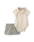 Conjunto curto bebê 2 peças estampado - Multicor | Carter's