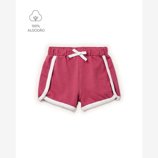 Short Carter's com elástico infantil menina em algodão