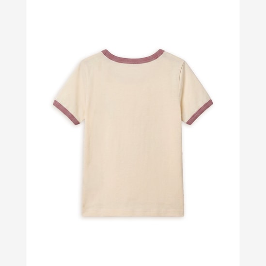 Camiseta Carter's infantil menina em algodão bordada - Bege Claro