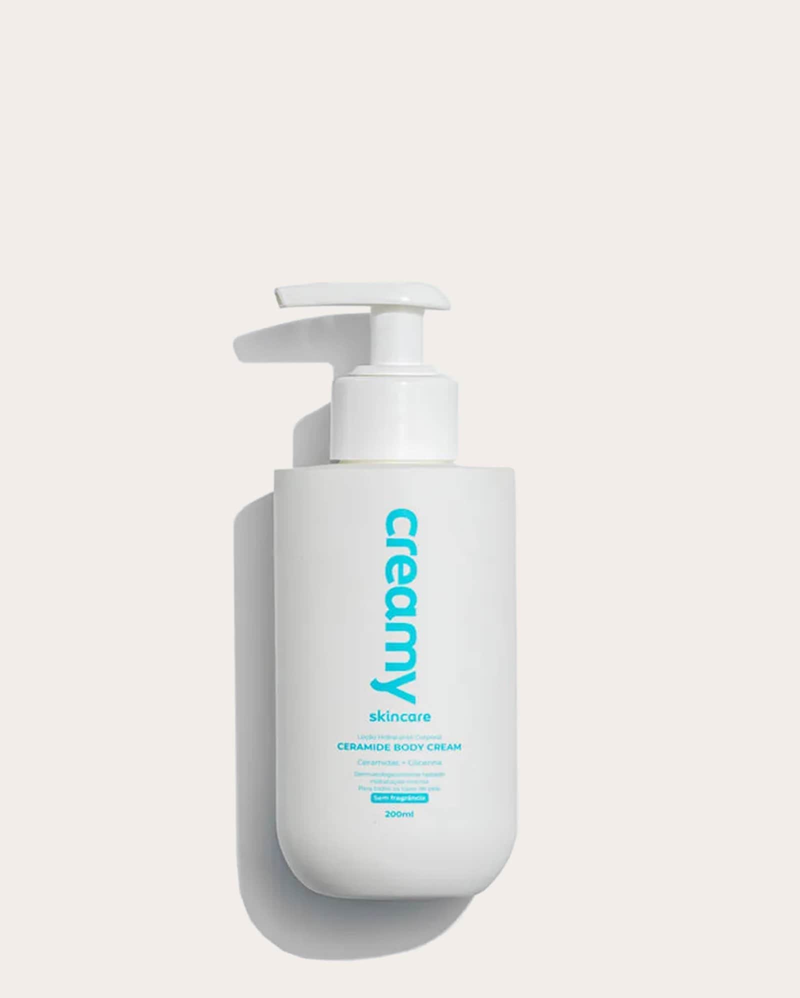 Hidratante corporal Creamy Ceramide sem fragrância 200ml