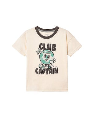 Camiseta Carter's infantil menino em algodão planeta - Bege