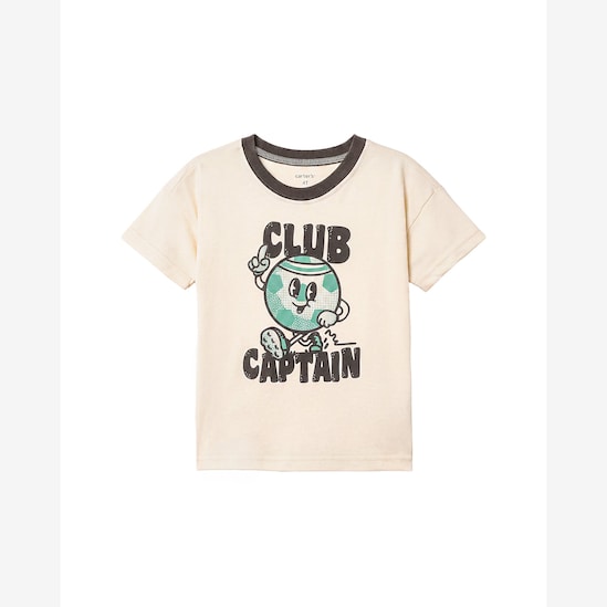 Camiseta Carter's infantil menino em algodão planeta - Bege