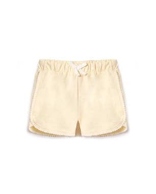 Short Carter's infantil menina em algodão - Amarelo Claro