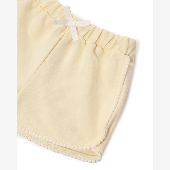 Short Carter's infantil menina em algodão - Amarelo Claro