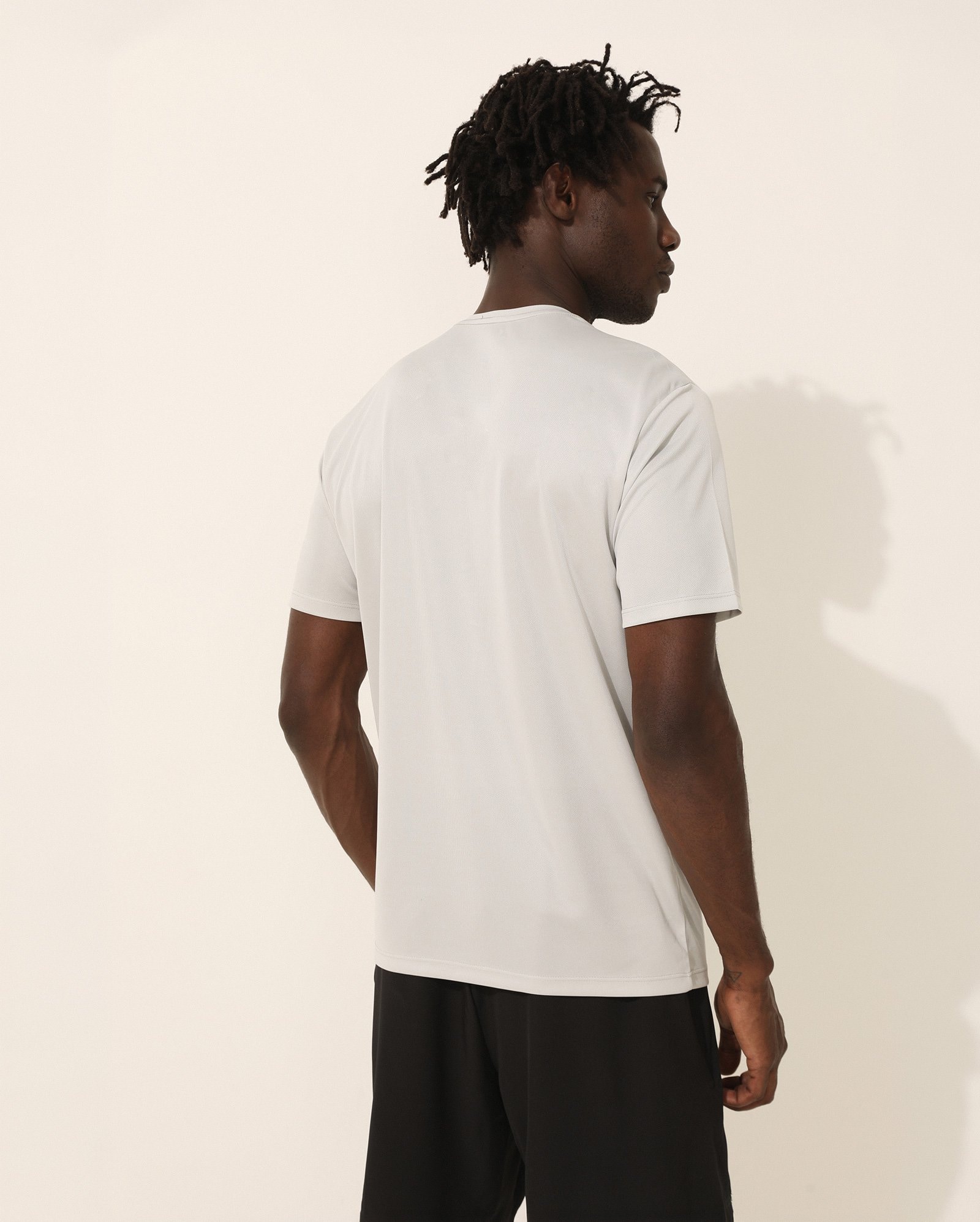 Riachuelo | Camiseta Body Work esportiva masculina estampada - Cinza Claro
